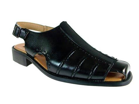 Mens Fashion Closed Toe Casual Dress Shoe Sandals w/ Leather Lining ...