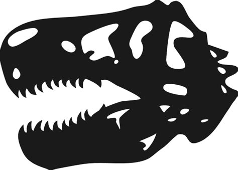 trex head bone, dinosaur, dino free svg file - SVG Heart