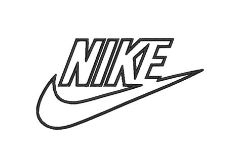 Nike Logo with Letter Silhouette Embroidery Designs - Embroidery ...