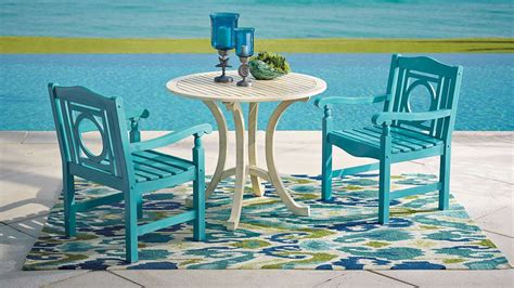 Durable outdoor wood furniture from Grandin Road - COLOR! | Outdoor wood furniture, Wood patio ...