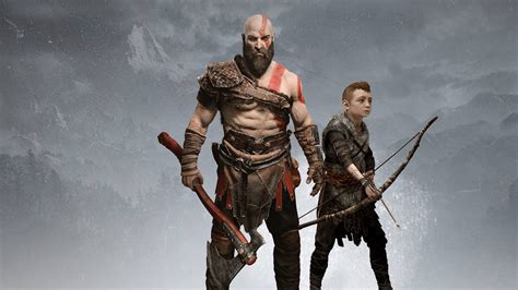 God Of War 4 Kratos And Atreus UHD 4K Wallpaper | Pixelz