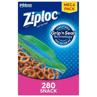 Ziploc Snack Bags - 280ct : Target