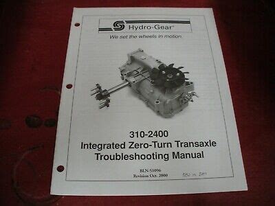 hydro gear troubleshooting manual,hydro gear manual,310-2400 #51096 | eBay