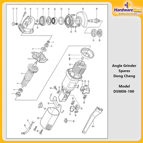 Angle Grinder (DSM08-100) - Dong Cheng | HardwareMart