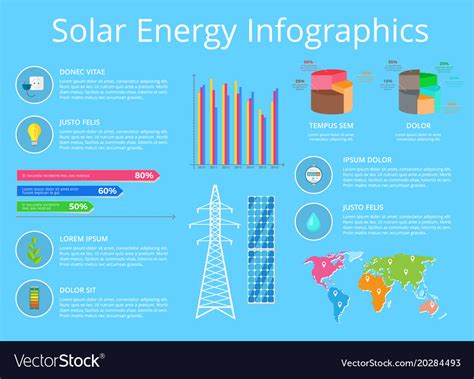 Solar energy infographic Royalty Free Vector Image