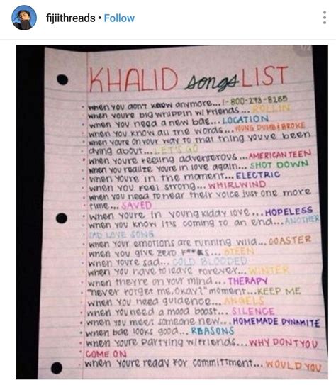 Khalid playlist | Songs, Song suggestions, Mood songs