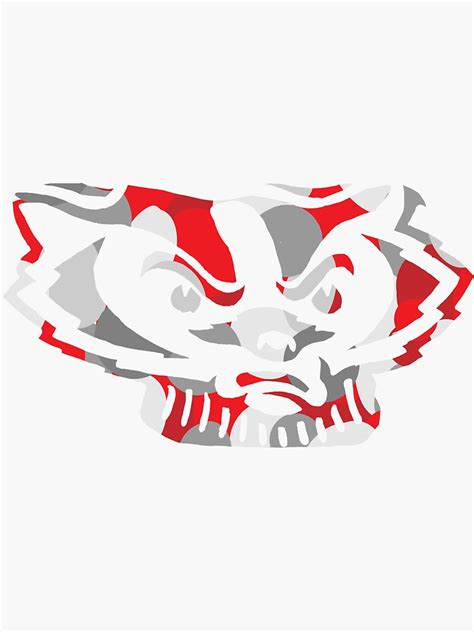 "Bucky Badger" Sticker for Sale by Kassyd10222 | Redbubble