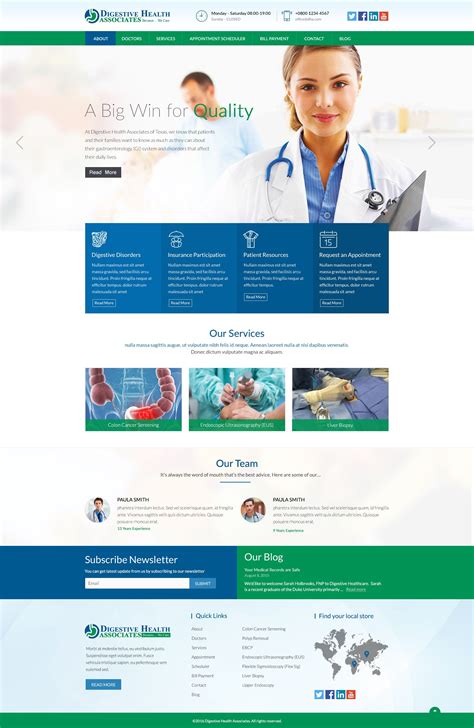 Hospital Website | Hospital website, Design working, Digestive health