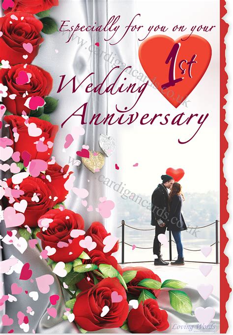 On Your 1st Wedding Anniversary | Greeting Cards by Loving Words