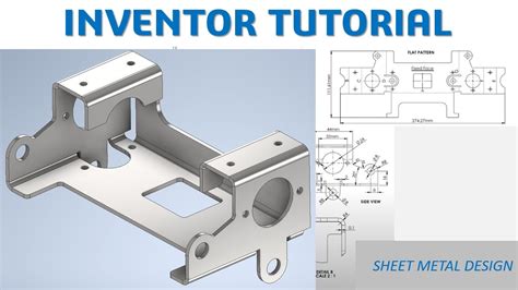 Inventor 2022 Tutorial #230 | 3D Sheet Metal Design - YouTube