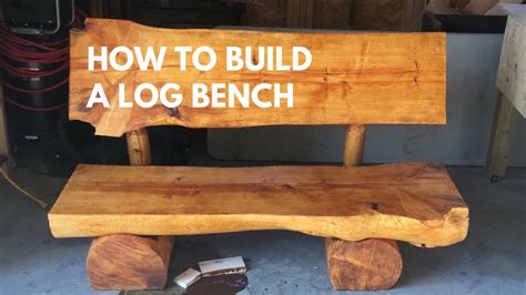 25 DIY Garden Bench Ideas - Free Plans for Outdoor Benches: Building A Log Bench