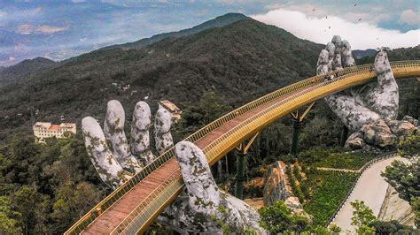 Vietnam's Golden Bridge Architecture