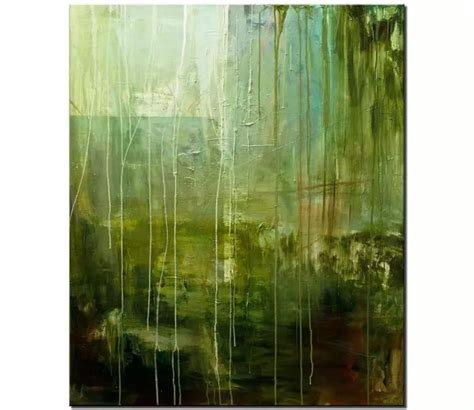 Painting for sale - green abstract painting #8431