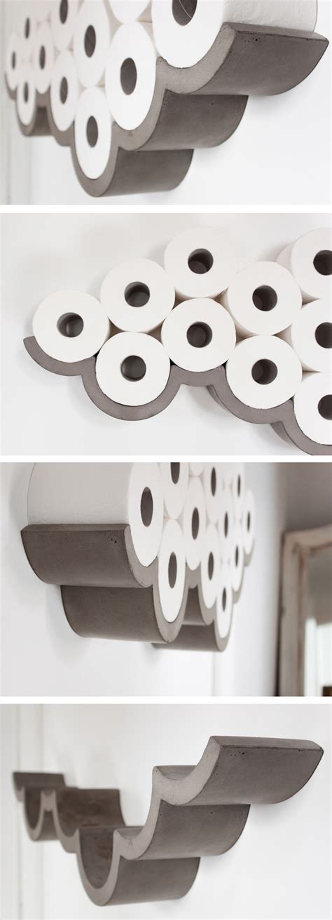 Awesome Products: Cloud concrete toilet roll holder | Bathroom Design