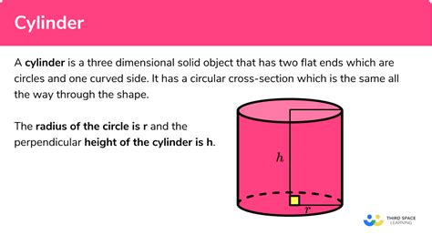 Cylinder - GCSE Maths - Steps, Examples & Worksheet