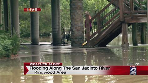 Flooding along the San Jacinto River