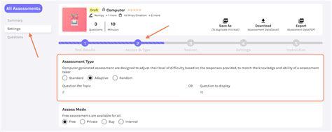 Creating an Adaptive Assessment - HighScores