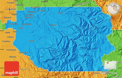 Political Map of Clackamas County