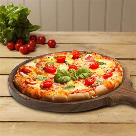 Round Wooden Pizza Tray / Pizza Plate / Pizza Holder, For Hotel at Rs ...