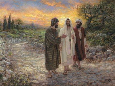 Road to Emmaus by Jon McNaughton 2 disciples, Jesus, Savior, Jesus of Nazareth, Cleopas | Jesus ...