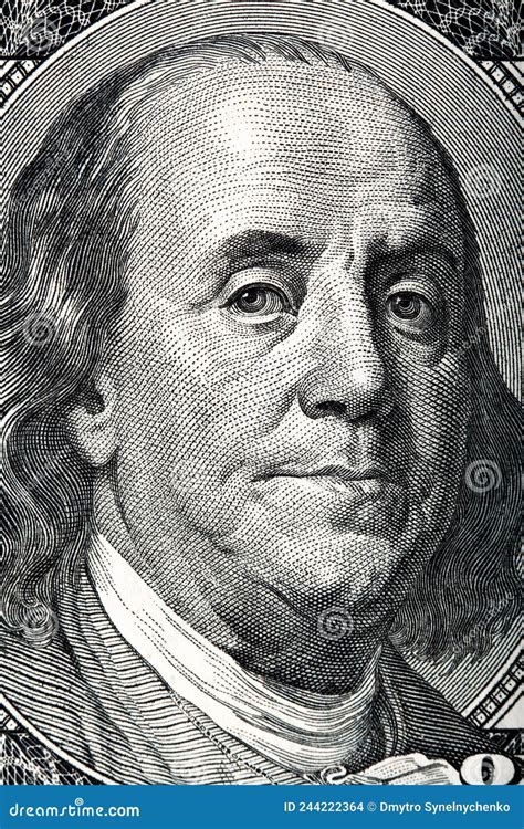 Portrait of Benjamin Franklin on the Hundred Dollar Bill Editorial Stock Image - Image of income ...