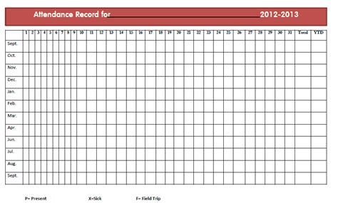 Employee Monthly Attendance Sheet Template Excel Excel Templates - Riset