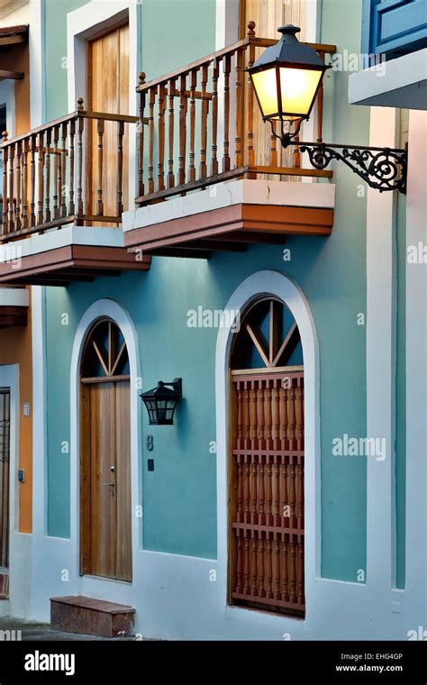 Spanish Colonial house, Old San Juan, Puerto Rico Stock Photo - Alamy