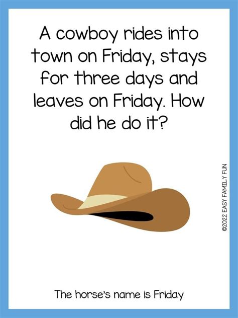 50 Cowboy Riddles For Kids That Make You Go YeeHaw