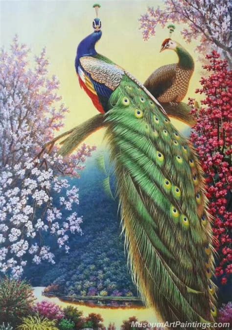 Peacock,Famous Peacock Paintings for Sale - MuseumArtPaintings.com