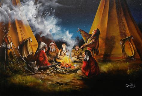 Story Teller Painting by David Paul