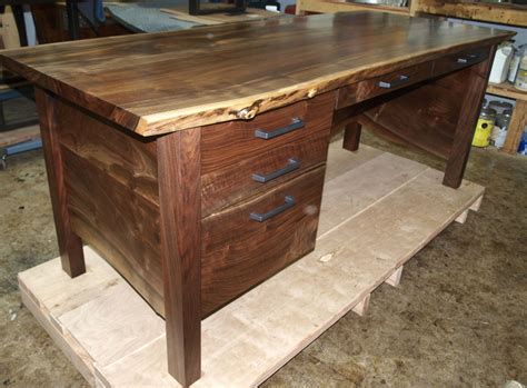 Handmade Live Edge Walnut Desk by WITNESS TREE STUDIOS | CustomMade.com