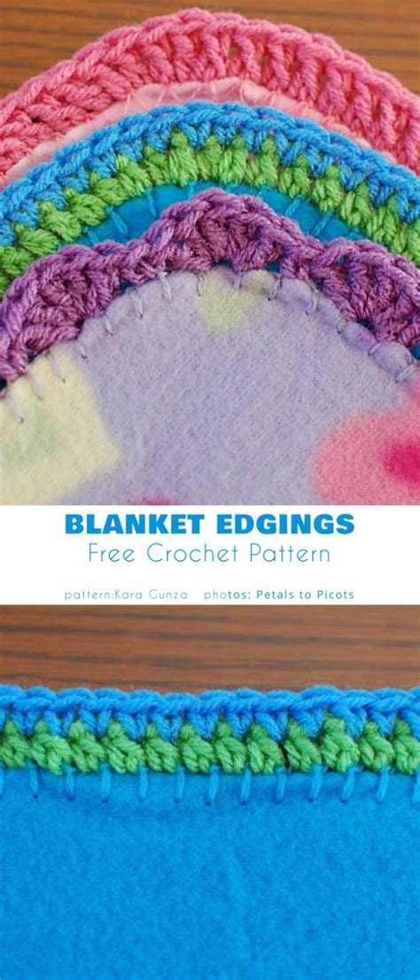 Polar Fleece Baby Blanket Edgings Free Cochet Patterns - Your Crochet