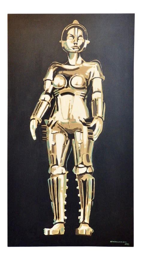 Detroit Metropolis Robot Maria by Billy Couch Acrylic on Canvas ...