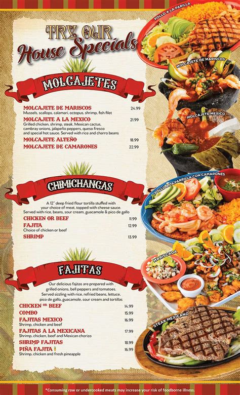 Menu | Taqueria Mexico KC 4