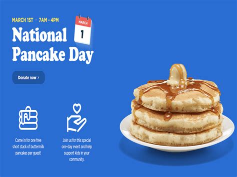 Free pancakes at IHOP on March 1st!