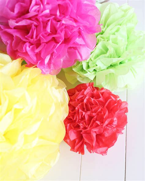 Tissue Paper Pom Pom Garland - Fraiche Living