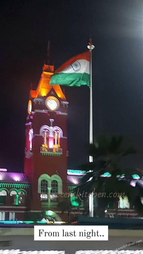 Republic day 2023 – lights on Chennai Central in 2023 | Republic day ...