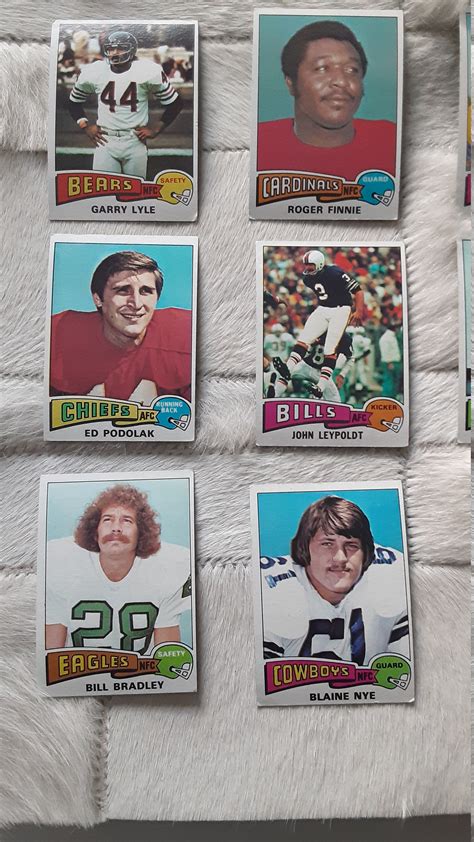 Vintage NFL Football Topps Trading Cards 1970's Lot of | Etsy