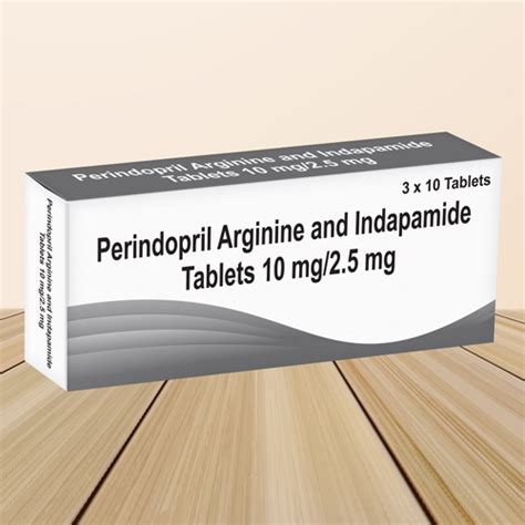 Perindopril Arginine And Indapamide Tablets 10 Mg-2.5 Mg 3x10 Tablets ...