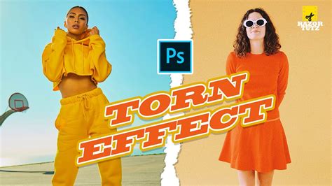 How to Create Torn Paper Effect | Photoshop Tutorials | Razor Tutz - YouTube