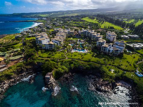 AERIAL PHOTOGRAPHY MONTAGE KAPALUA BAY HOTEL