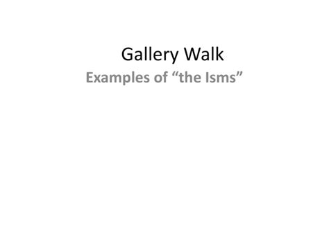 Gallery Walk