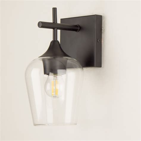 Light Clear Glass Wall Sconce