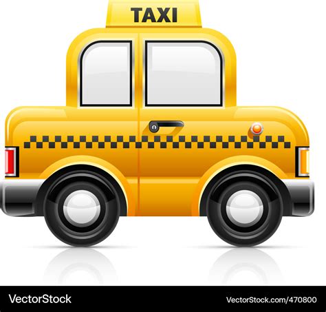 Taxi car Royalty Free Vector Image - VectorStock