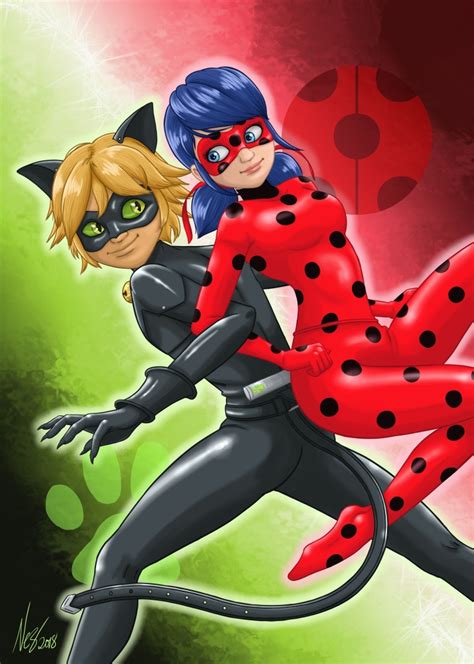 commission ladybug and cat noir sig highlight small | Whims from Valadae