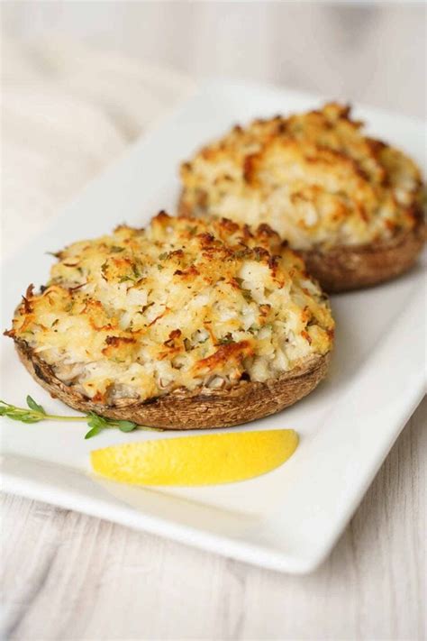 Crab-Stuffed Portobello Mushrooms