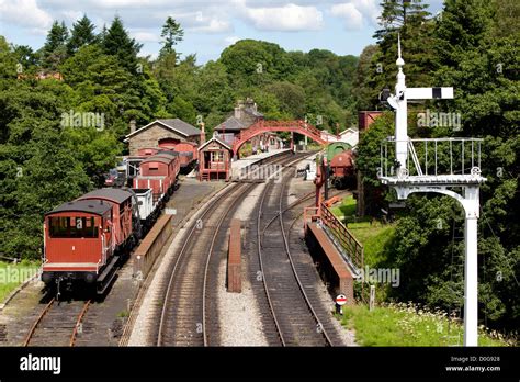 Goathland railway station at Goathland in The North York Moors National Park, North Yorkshire ...