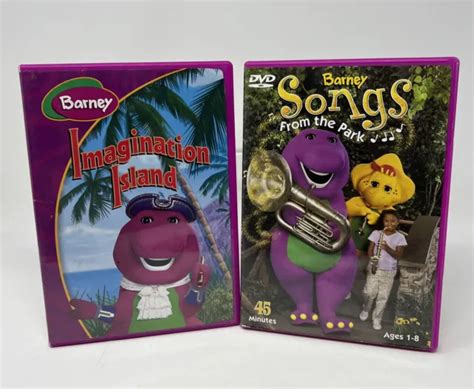 BARNEY & FRIENDS Lot of 2 DVD -Barney Songs From The Park & Imagination ...