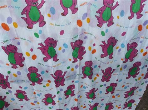 Barney the Dinosaur Bed Sheet 90s | Etsy | Barney the dinosaurs ...