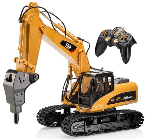 16 Channel Profesional Excavadora RC Control Remoto | Excavator toy ...